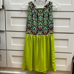 Vibrant Patterned Mini Dress
